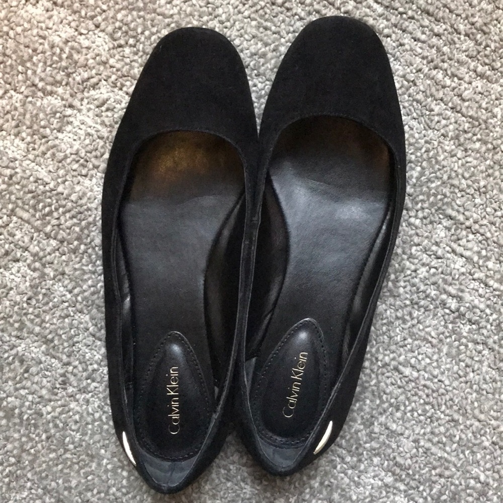 Black Calvin Klein Flats